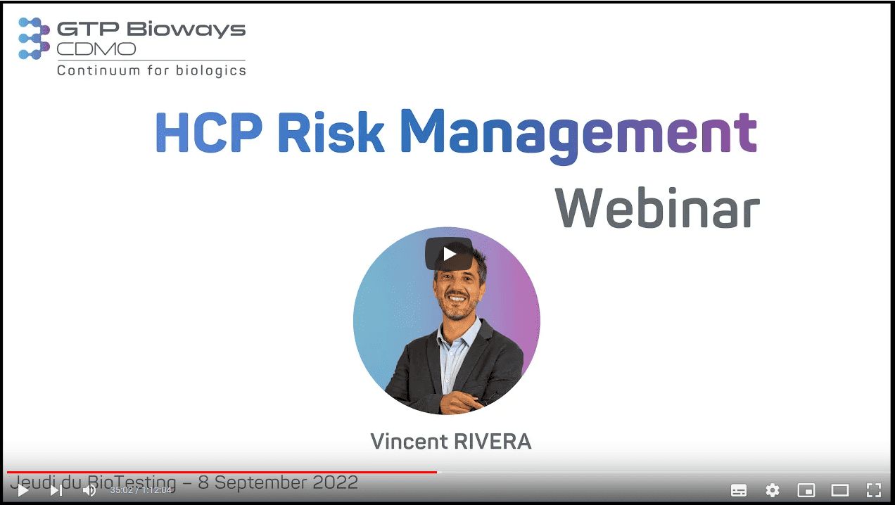 HCP risk management webinar - biologics CDMO 