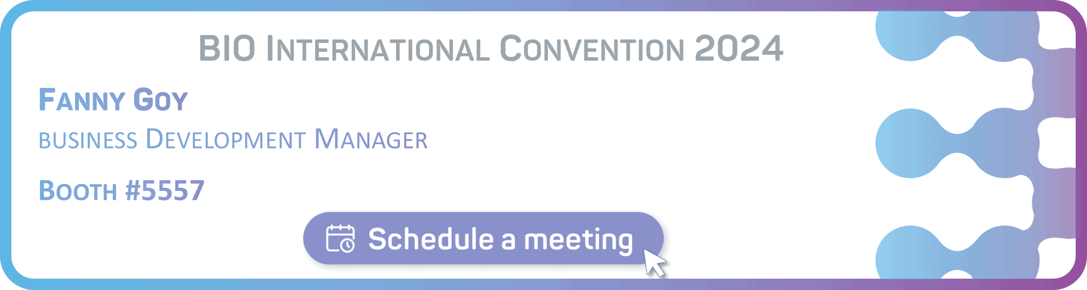 Schedule a meeting with Fanny Goy- GTP Bioways